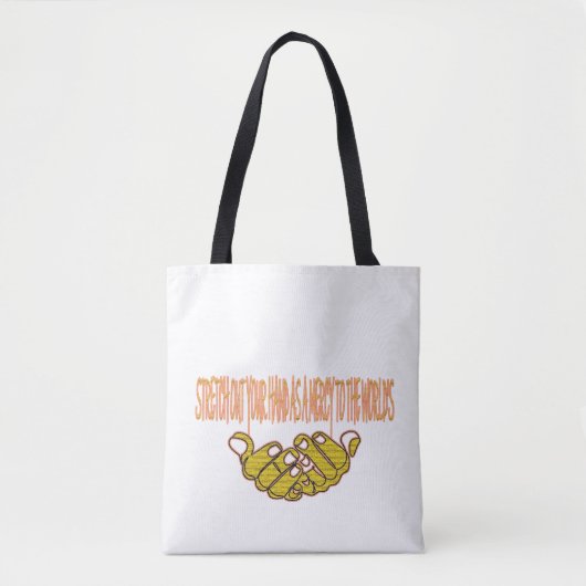 Streichen Sie Ihre Hand als Barmherzigkeit für die Tasche (Vorderseite)