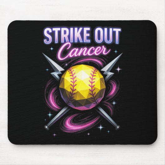 Streichen Sie Krebs aus - Brustkrebs Softll Unters Mousepad (Vorne)