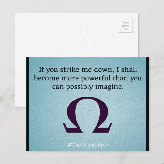 Streichen Sie mich herunter Postkarte (Vorne/Hinten)