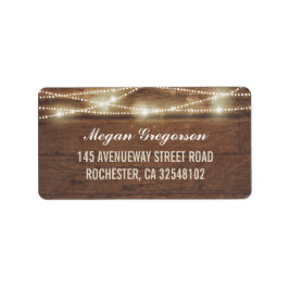 Streichholz Rustikal Adressaufkleber