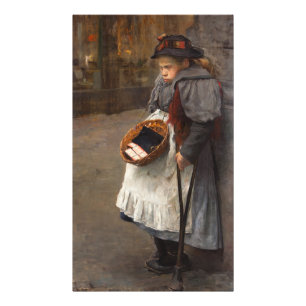 Streichholzmädchen Arme Straßenjungen Stadtarmut Fotodruck