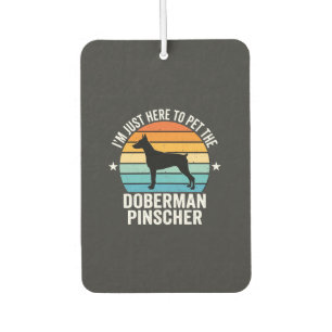 Streichle den Dobermann Pinscher Retro Autolufterfrischer