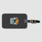 Streichle den Dobermann Pinscher Retro Gepäckanhänger (Vorderseite (Horizontal))