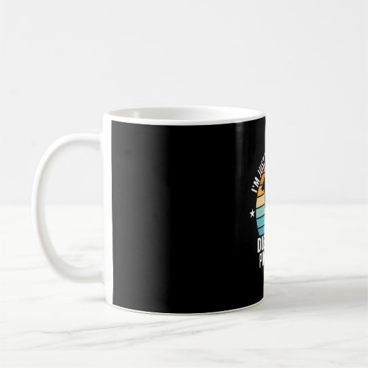 Streichle den Dobermann Pinscher Retro Kaffeetasse (Links)