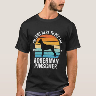 Streichle den Dobermann Pinscher Retro T-Shirt