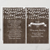 Streichleuchten auf gefaltetem Altholz-Hochzeitspr (Vorne/Hinten)