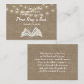 Streichleuchten bringen eine Babydusche mit. Begleitkarte (Vorne/Hinten)