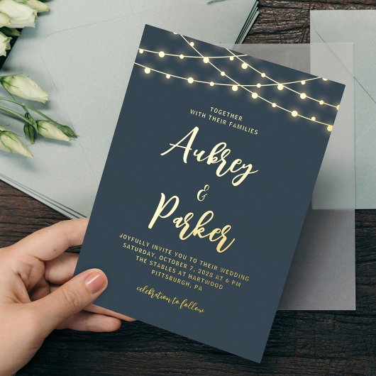 Streichlichtblende - Einladung zum Hochzeitsfeiern