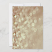 Streichlichter beleuchten das Weihnachtsfest-Party Einladung (Rückseite)