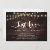 Streichlichter, Entfaltung, nichts Extravagantes,  Einladung (Vorderseite)