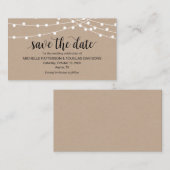 Streichlichter, Thema "Farm Kraft", Save the Date Begleitkarte (Vorne/Hinten)