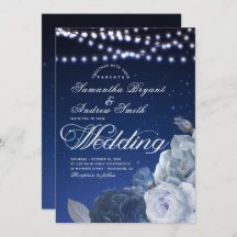 Streichlichtsterne Blau Elegante Hochzeit