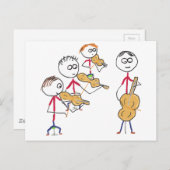 Streichquartett 2 postkarte (Vorne/Hinten)