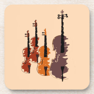 Streichquartett für Violine Getränkeuntersetzer