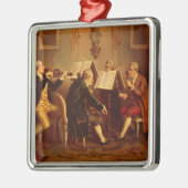Streichquartett Silbernes Ornament (Links)