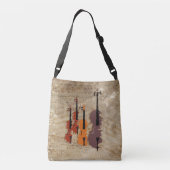 Streichquartett Tragetaschen Mit Langen Trägern (Rückseite)