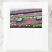 Streichseile Rechteckiger Aufkleber (Tasche)