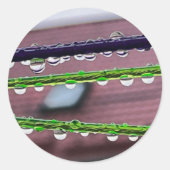 Streichseile Runder Aufkleber (Vorderseite)