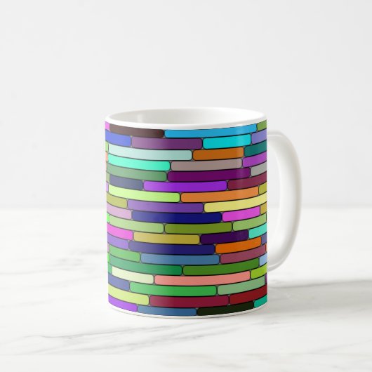 Streifen 11oz Tasse (VorderseiteRechts)