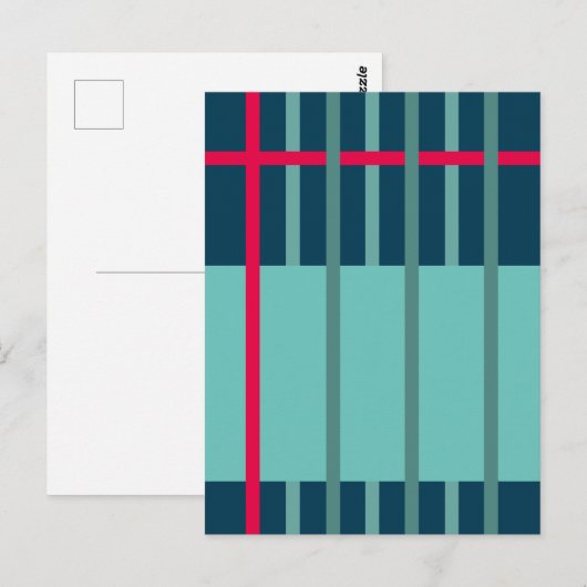 Streifen 1 postkarte (Vorne/Hinten)