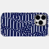 Streifen 2 - Blau und Weiß Case-Mate iPhone Hülle (Rückseite (Horizontal))