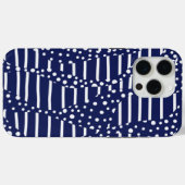 Streifen 2 - Blau und Weiß Case-Mate iPhone Hülle (Rückseite (Horizontal))