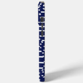 Streifen 2 - Blau und Weiß Case-Mate iPhone Hülle (Rückseite / Links)