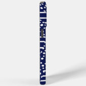 Streifen 2 - Blau und Weiß Case-Mate iPhone Hülle (Rückseite / Rechts)