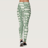 Streifen 2 - Grün Leggings (Rückseite)