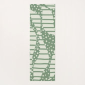 Streifen 2 - Grün Yogamatte (Rückseite)