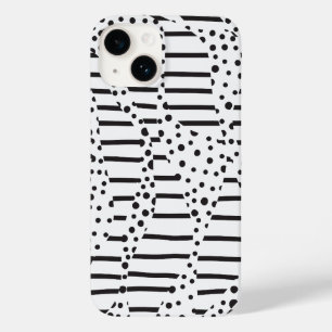 Streifen 2 in Schwarz und Weiß Case-Mate iPhone 14 Hülle