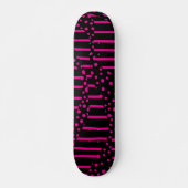 Streifen 2 - Magenta und Schwarz Skateboard (Vorne)