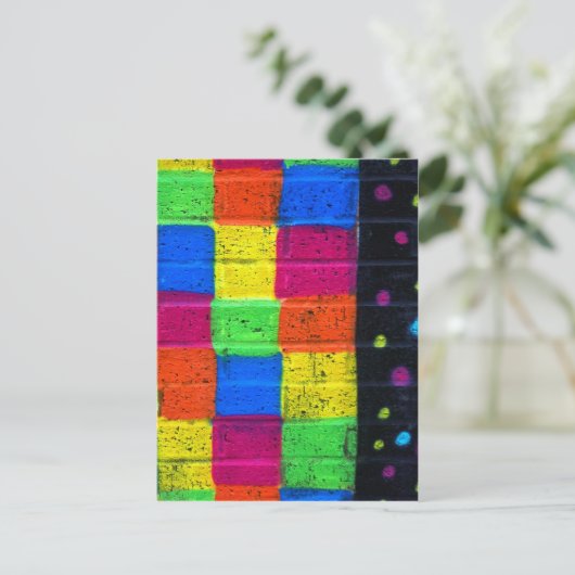 Streifen an Scheiben Postkarte (Stehend Vorderseite)