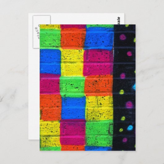 Streifen an Scheiben Postkarte (Vorne/Hinten)