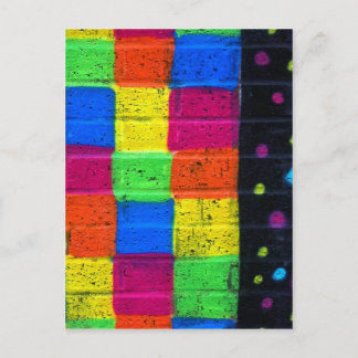 Streifen an Scheiben Postkarte