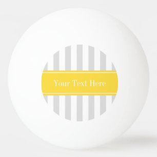 Streifen-Ananas-Namen-Monogramm lt-graues Weiß Tischtennisball