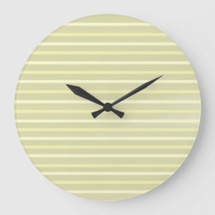 Streifen Aquarellkunst Große Wanduhr