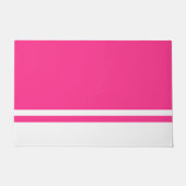 Streifen auf der weißen Kante auf hellen Candy Pin Fußmatte (Vorderseite)