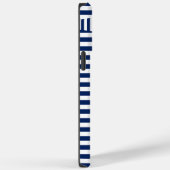 Streifen auf Streifen in Blau und Weiß Case-Mate iPhone Hülle (Rückseite / Rechts)