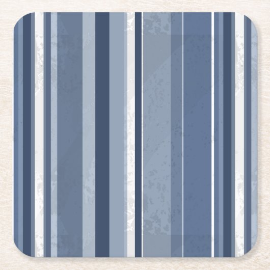 Streifen aus blau rechteckiger pappuntersetzer (Vorderseite)