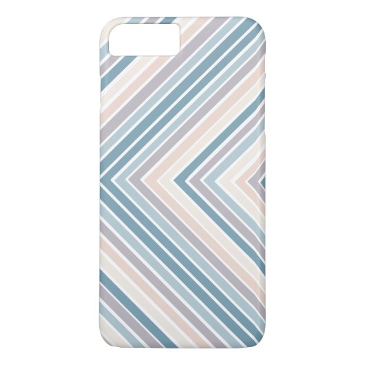 Streifen aus Blauem Tan Case-Mate iPhone Hülle (Rückseite)