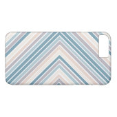 Streifen aus Blauem Tan Case-Mate iPhone Hülle (Rückseite (Horizontal))