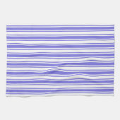 Streifen aus blauem und weißem Süßwarenmotiv Geschirrtuch (Horizontal)