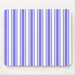 Streifen aus blauem und weißem Süßwarenmotiv Mousepad