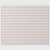 Streifen aus Creme und Korallen Geschenkpapier (Flach)