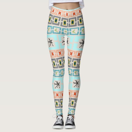 Streifen aus dem Mittelalter Leggings (Vorderseite)