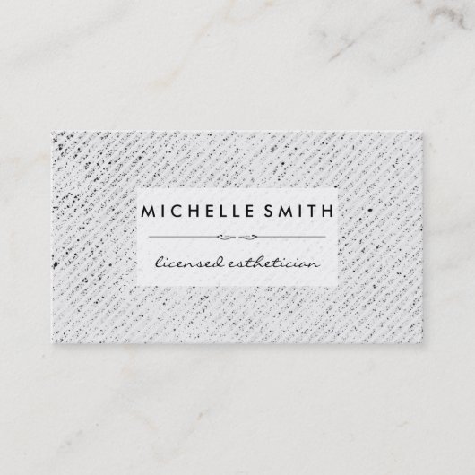 Streifen aus der Textur, weiß Visitenkarte (Vorderseite)