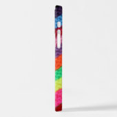 Streifen aus gegossenen Garnen iPhone Hülle (Linke Seite)