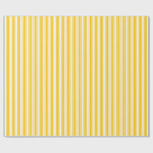 Streifen aus gelben und weißen Süßigkeiten Geschenkpapier (Flach)