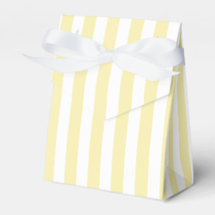 Streifen aus gelben und weißen Süßigkeiten Geschenkschachtel